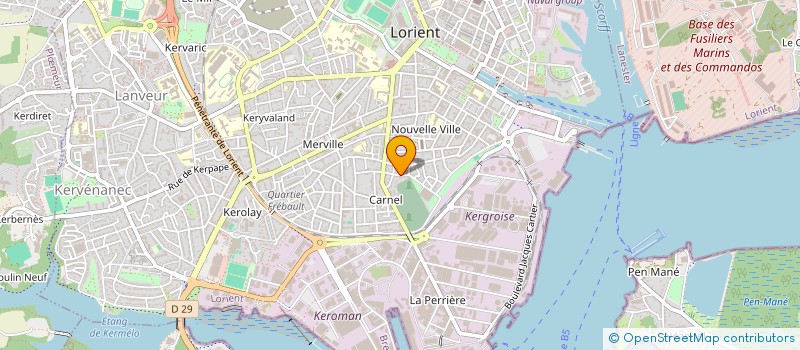 localisation de l'entreprise FLUHAUT à LORIENT