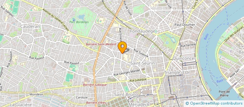 localisation de l'entreprise FLUID. à BORDEAUX