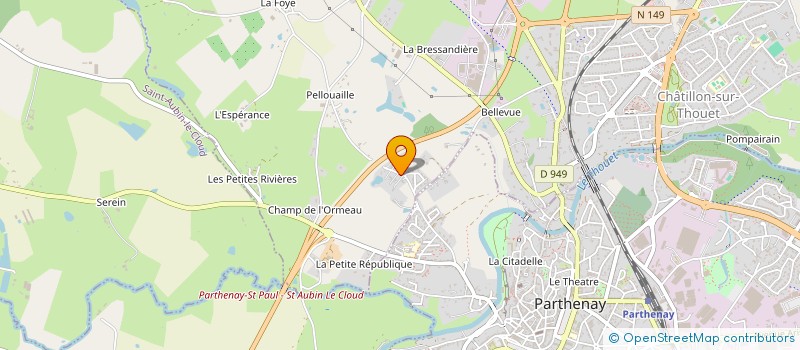 localisation de l'entreprise FLUID  CHATILLON-SUR-THOUET