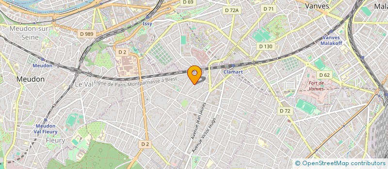 localisation de l'entreprise FLUID'AIR SOLUTIONS à CLAMART