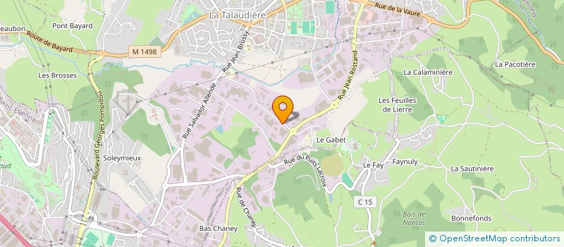 localisation de l'entreprise FLUID CONTROL EUROPE - FCE à LA TALAUDIERE
