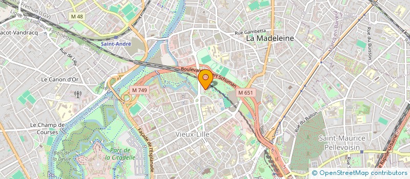 localisation de l'entreprise FLUID SYSTEMES à LILLE