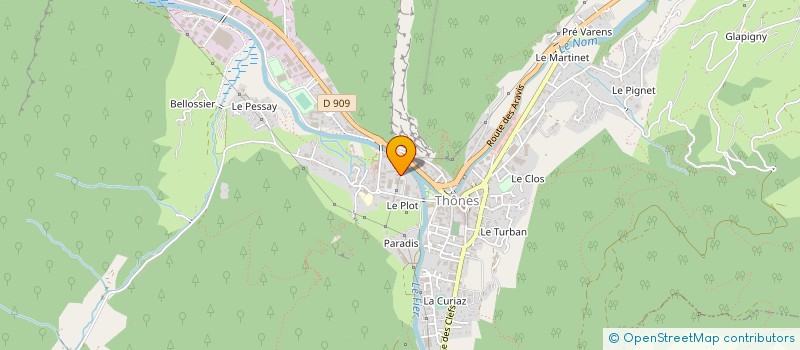 localisation de l'entreprise FLUIDALP à THONES