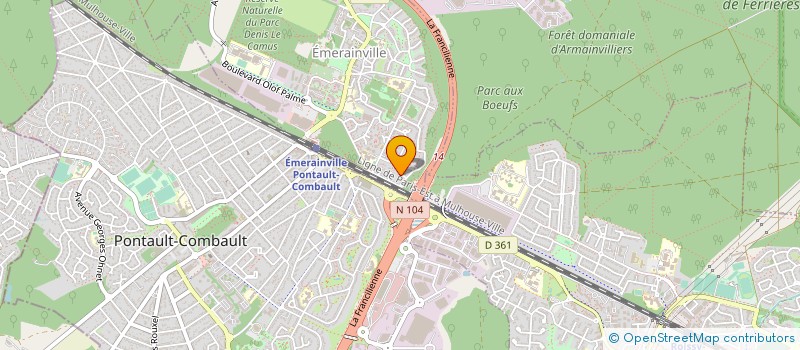 localisation de l'entreprise FLUIDBI à EMERAINVILLE