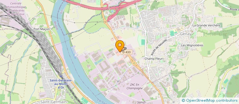 localisation de l'entreprise FLUIDE AUTOMATION FRANCE  GENAY