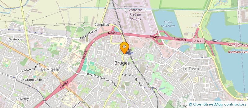 localisation de l'entreprise FLUIDE ENERGIE à BRUGES