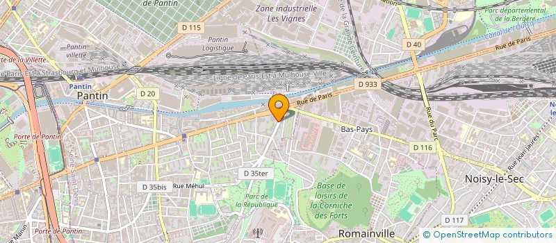 localisation de l'entreprise FLUIDE INDUSTRIE à PANTIN