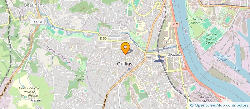 localisation de l'entreprise FLUIDE SOLUTION  OULLINS-PIERRE-BENITE