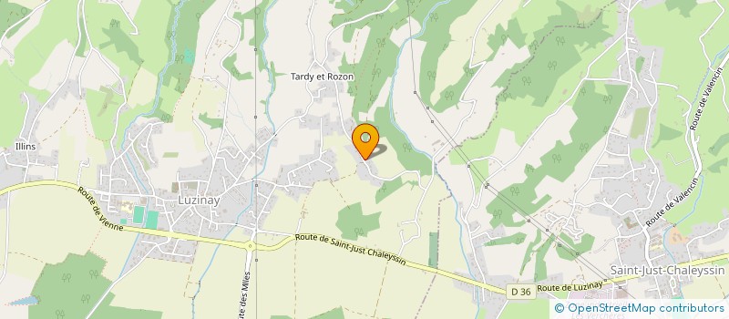localisation de l'entreprise FLUIDEA  LUZINAY