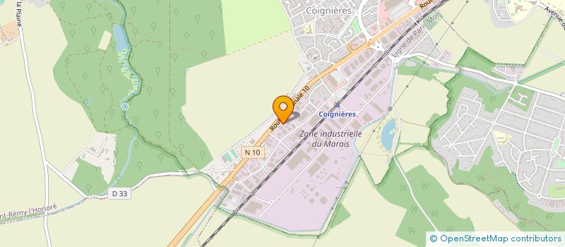 localisation de l'entreprise FLUIDELEC à COIGNIERES