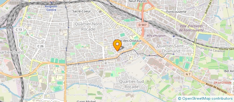 localisation de l'entreprise FLUIDES CONCEPT ET ASSOCIES à AVIGNON