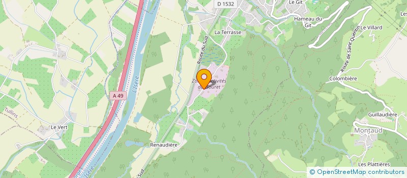 localisation de l'entreprise FLUIDES ECO  SAINT-QUENTIN-SUR-ISERE