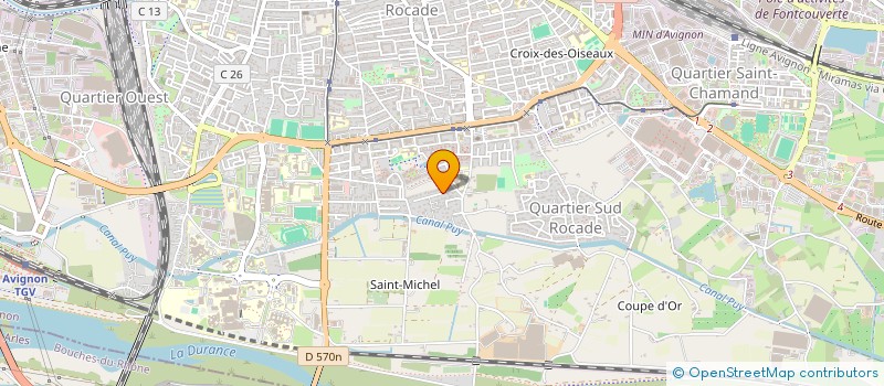 localisation de l'entreprise FLUIDES INGENIERIE à AVIGNON