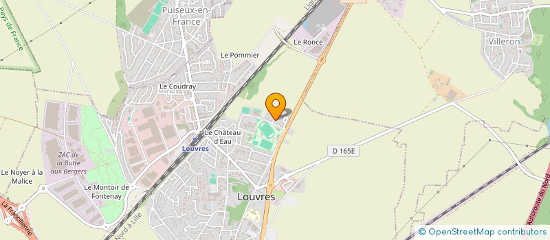 localisation de l'entreprise FLUIDES TEC à LOUVRES