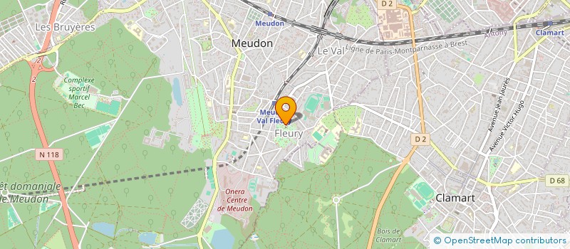 localisation de l'entreprise FLUIDIVANCE  MEUDON