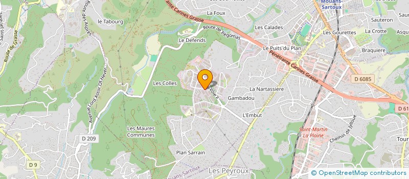 localisation de l'entreprise FLUIDO à MOUANS-SARTOUX