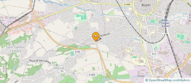 localisation de l'entreprise FLUM  RIOM