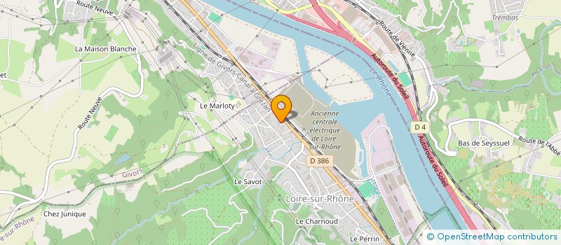 localisation de l'entreprise FLUO  LOIRE-SUR-RHONE