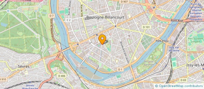 localisation de l'entreprise FLUOMIND à BOULOGNE-BILLANCOURT