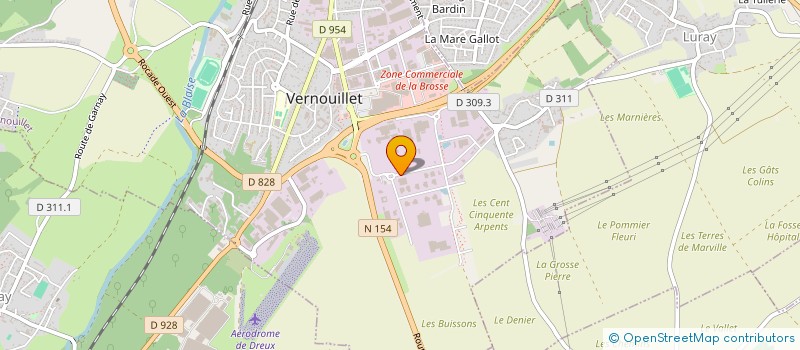 localisation de l'entreprise FLUOR ONE à VERNOUILLET