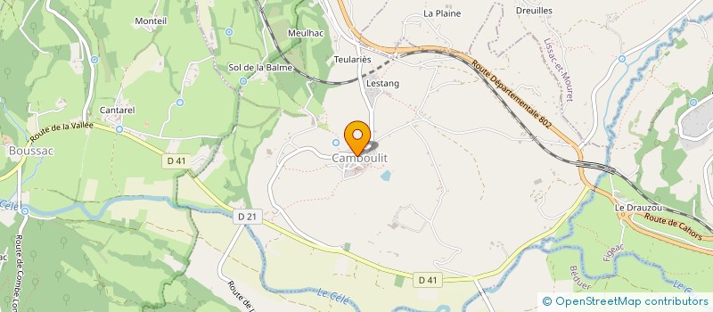 localisation de l'entreprise FLUORESCENCE à BOUSSAC