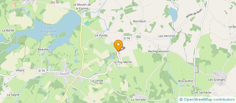 localisation de l'entreprise FLUTEAU MARCEL ET PATRICK à NOTH