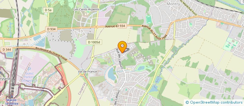 localisation de l'entreprise FLUTEAUX DISTRIBUTION à MAGNY-LE-HONGRE