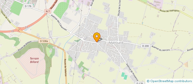 localisation de l'entreprise FLUTEK à MALISSARD