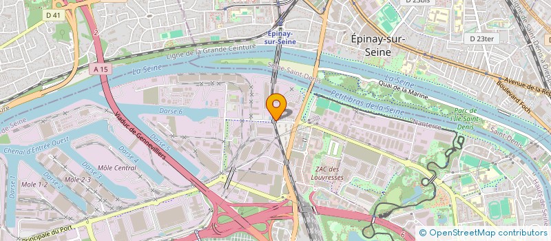 localisation de l'entreprise FLUVEO à GENNEVILLIERS