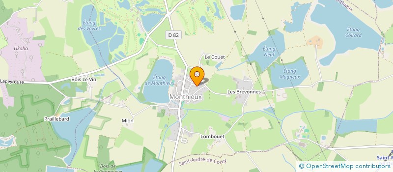 localisation de l'entreprise FLUVEO SERVICES à MONTHIEUX