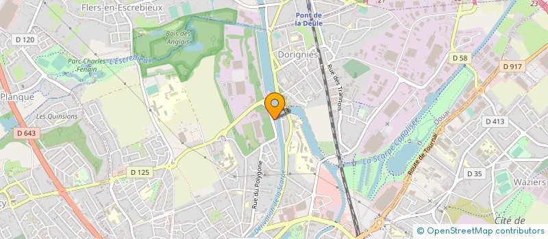 localisation de l'entreprise FLUVIAL FRET  DOUAI