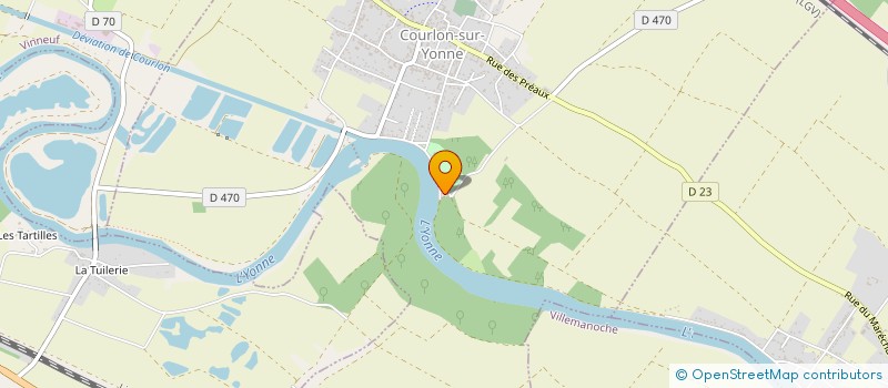localisation de l'entreprise FLUVIAL TRANSPORT POUSSEUR  COURLON-SUR-YONNE