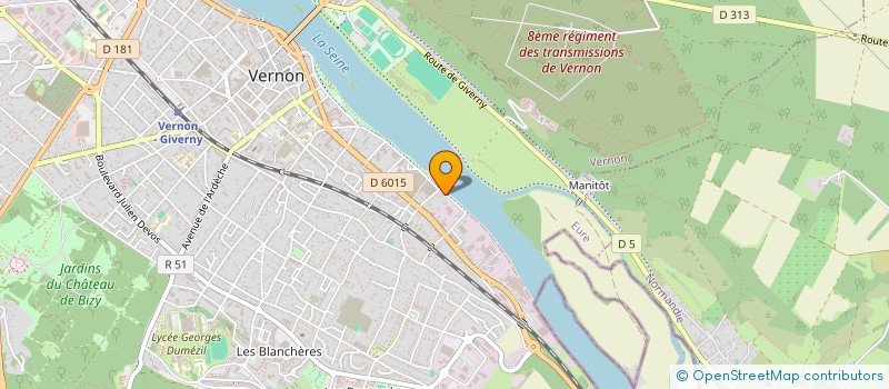 localisation de l'entreprise FLUVIATRANS à VERNON