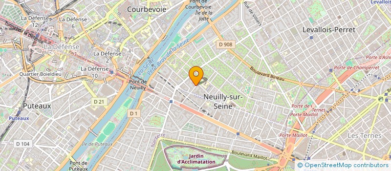 localisation de l'entreprise FLUVOR à NEUILLY-SUR-SEINE