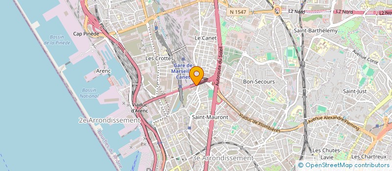 localisation de l'entreprise FLUX à MARSEILLE