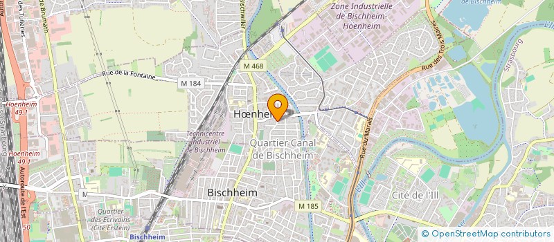 localisation de l'entreprise FLUX 4  BISCHHEIM