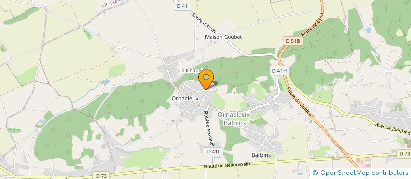 localisation de l'entreprise FLUX'  ORNACIEUX-BALBINS