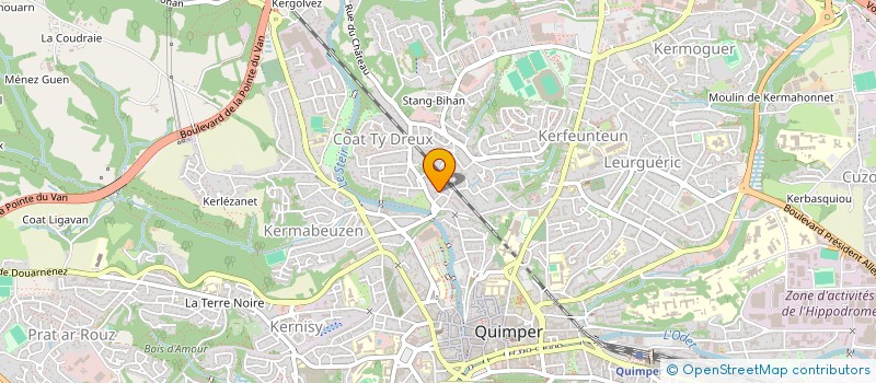 localisation de l'entreprise FLUX à QUIMPER