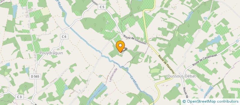 localisation de l'entreprise =FLUX=  POUYDRAGUIN