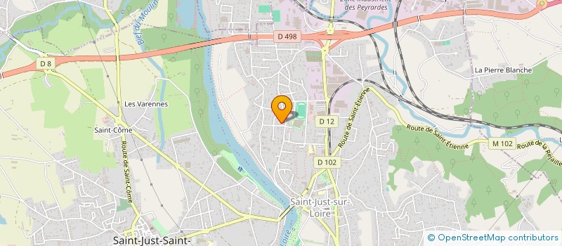 localisation de l'entreprise FLUX à SAINT-JUST-SAINT-RAMBERT