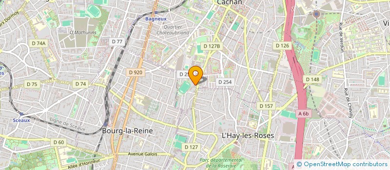 localisation de l'entreprise FLUX.COM à CACHAN