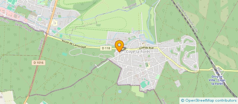 localisation de l'entreprise FLUX NUMERIQUE  COYE-LA-FORET