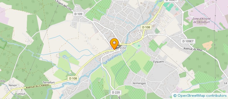 localisation de l'entreprise FLUX OPTIQUE à LA BREDE