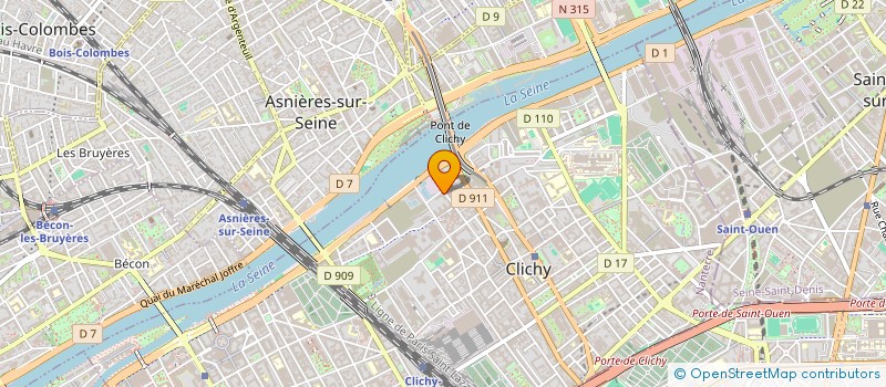 localisation de l'entreprise FLUX PEOPLE  CLICHY