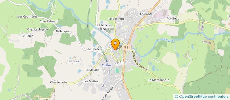localisation de l'entreprise FLUX SOURCES COM. à CHALUS
