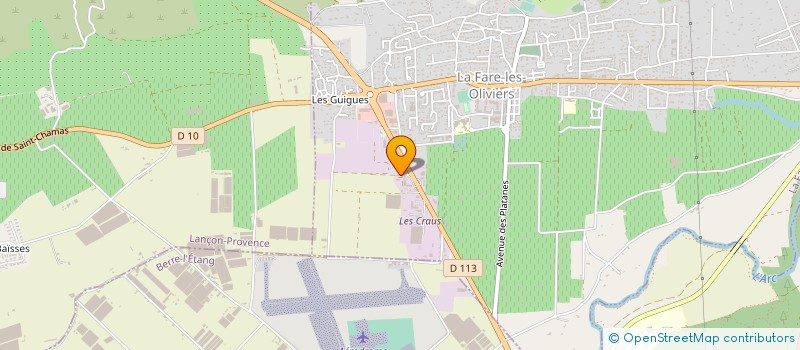 localisation de l'entreprise FLUX TECHNOLOGIES à LA FARE-LES-OLIVIERS