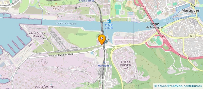localisation de l'entreprise FLUXEL à MARTIGUES