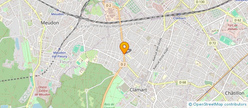 localisation de l'entreprise FLUXIM à CLAMART
