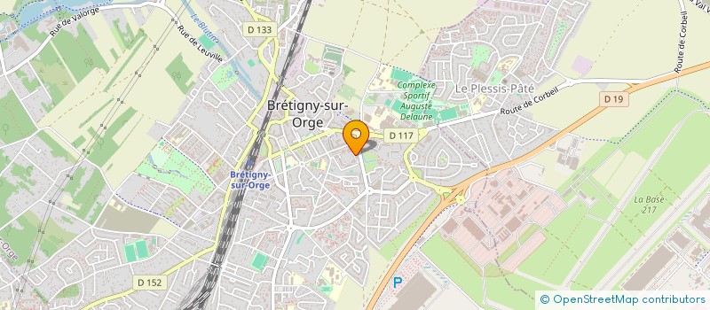 localisation de l'entreprise FLUXION à BRETIGNY-SUR-ORGE