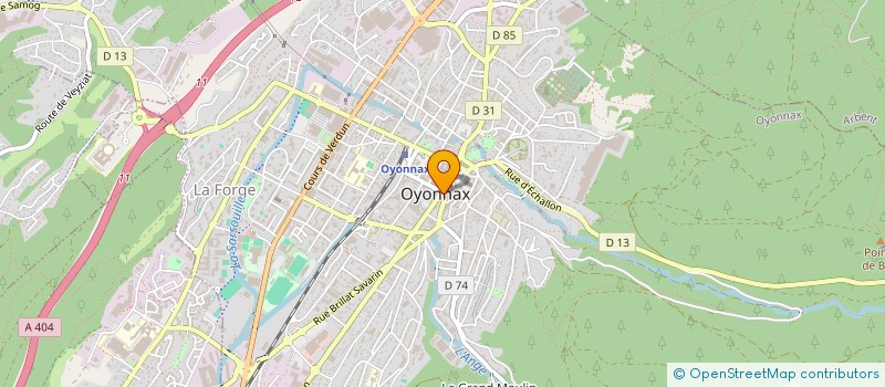 localisation de l'entreprise FLV IMMO à OYONNAX
